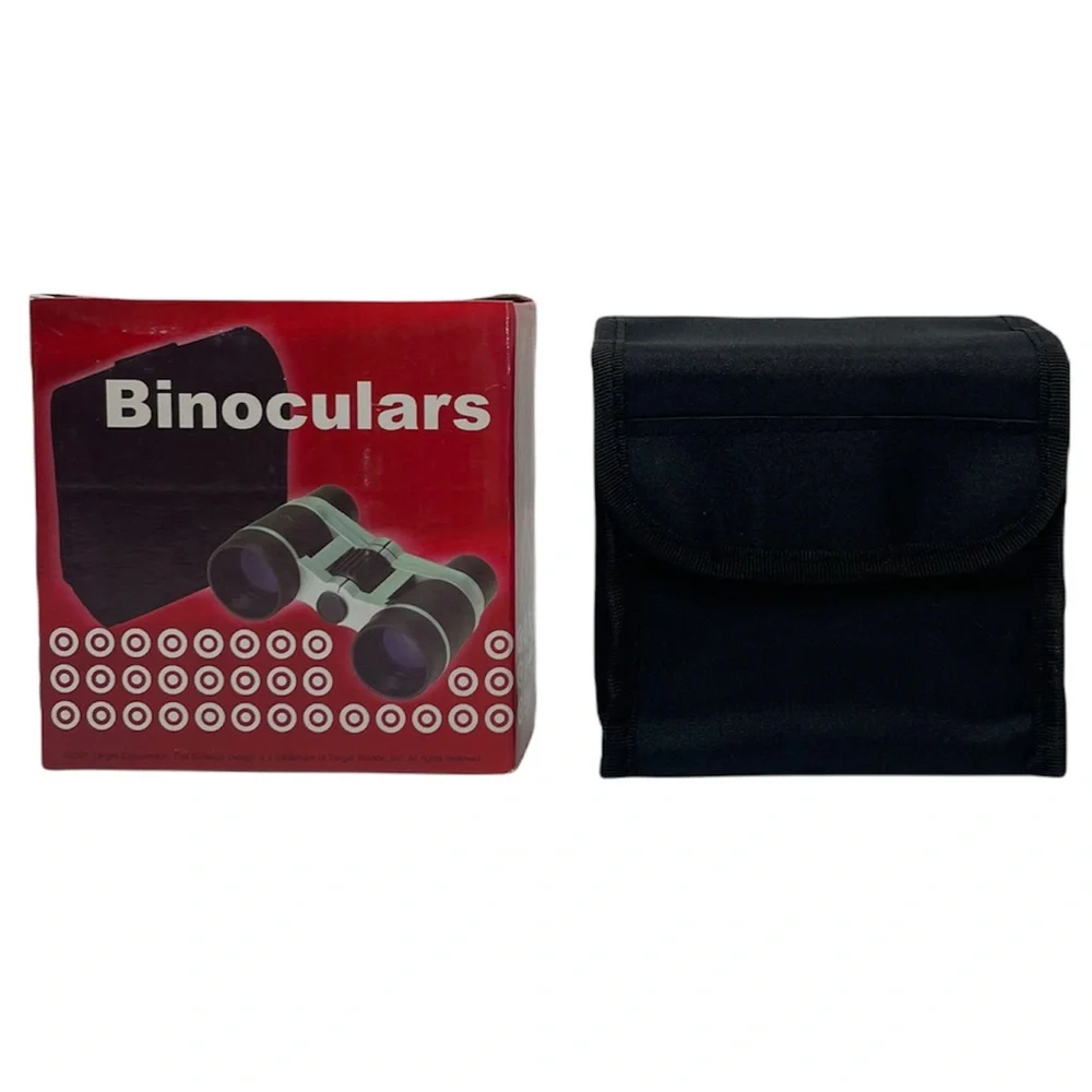 Binoculars & Carrying Bag Outdoors Hunting Sports Events Bird Or People Watching